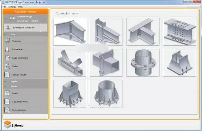 BIMware MASTER EC3 Steel Connections 15.2.0 | 钢节点设计软件