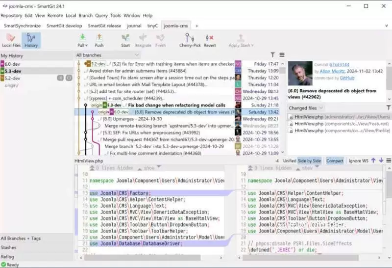 SmartGit 25.1.128_Git图形化客户端_Git版本控制GUI工具