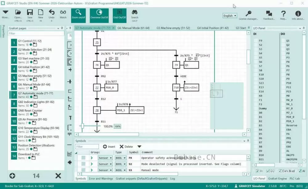 GrafCet Studio Pro 2.5.0.8_可视化PLC编程仿真软件