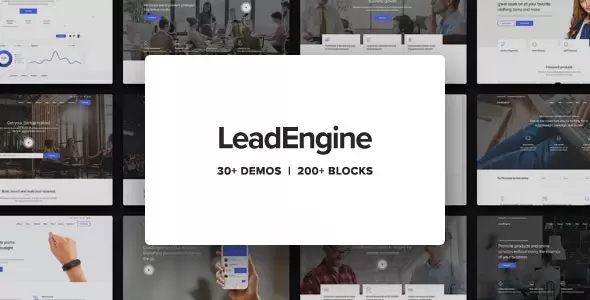 LeadEngine免费版V4.8(带30组演示企业建站WP主题)